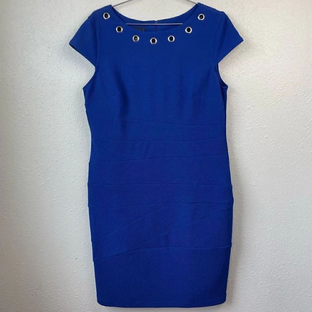 Blue Alyx Midi Dress Size 14 EUC